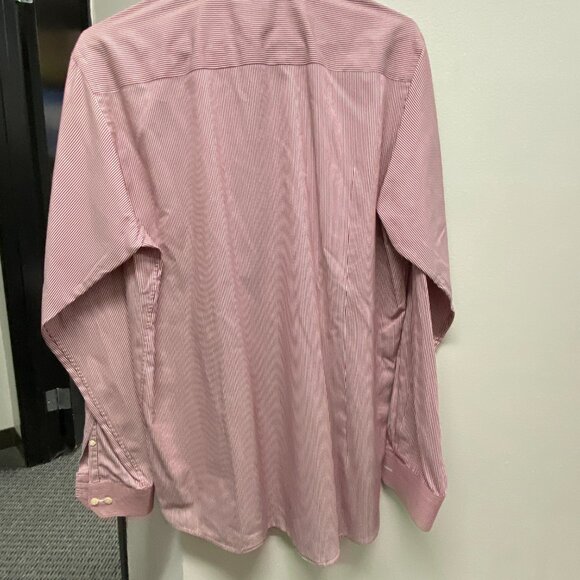 Eton Contemporary Men's Striped Red Shirt Size 43/17 - Picture 3 of 10